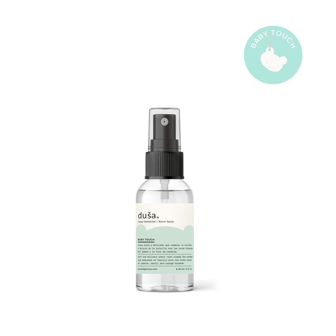 Baby Touch - Aromatizante en Spray |  Para Telas y Ropa de Cama | Eliminador de olores en Spray - 60 ml