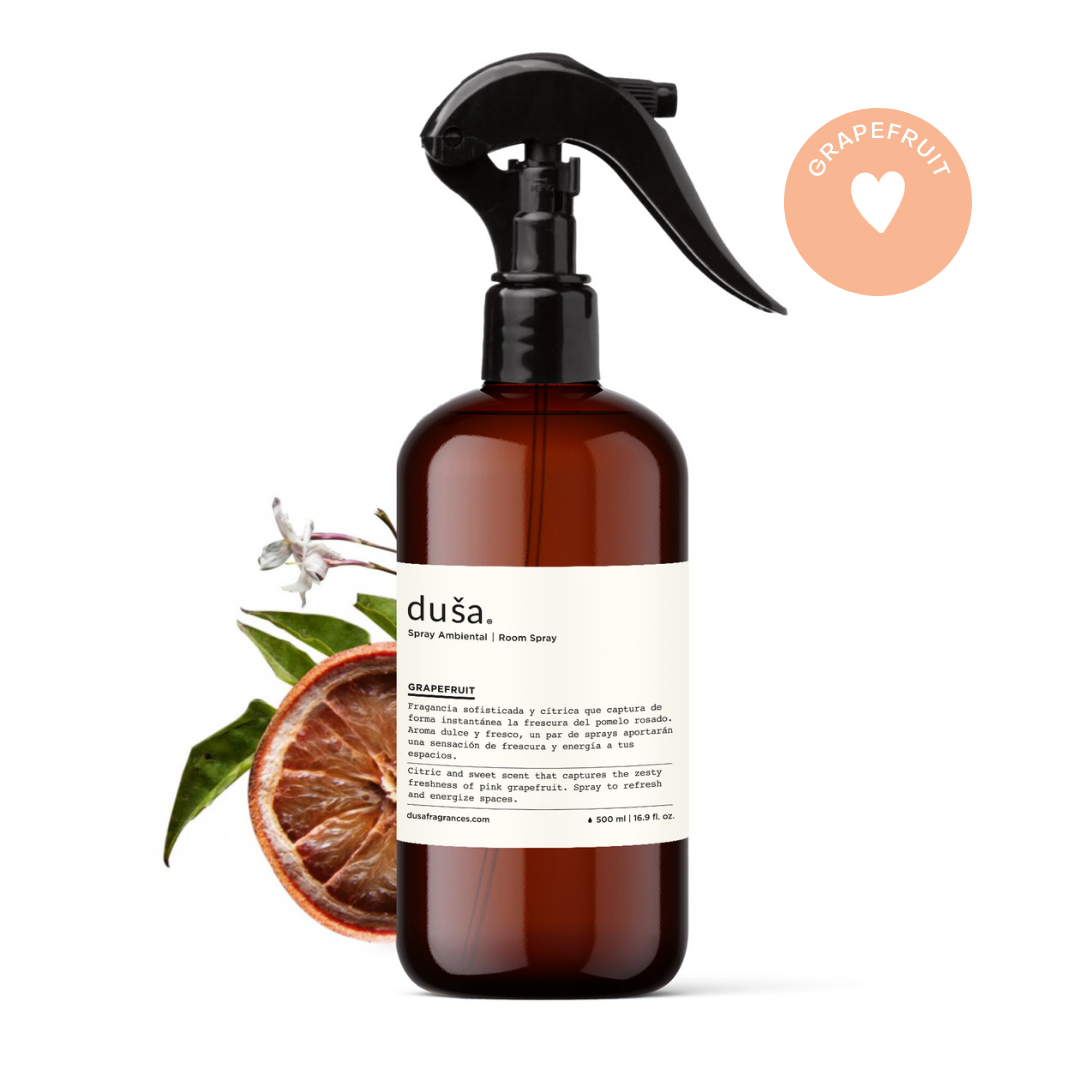 Grapefruit - Aromatizante en Spray |  Para Telas y Ropa de Cama | Eliminador de olores en Spray - 500ml