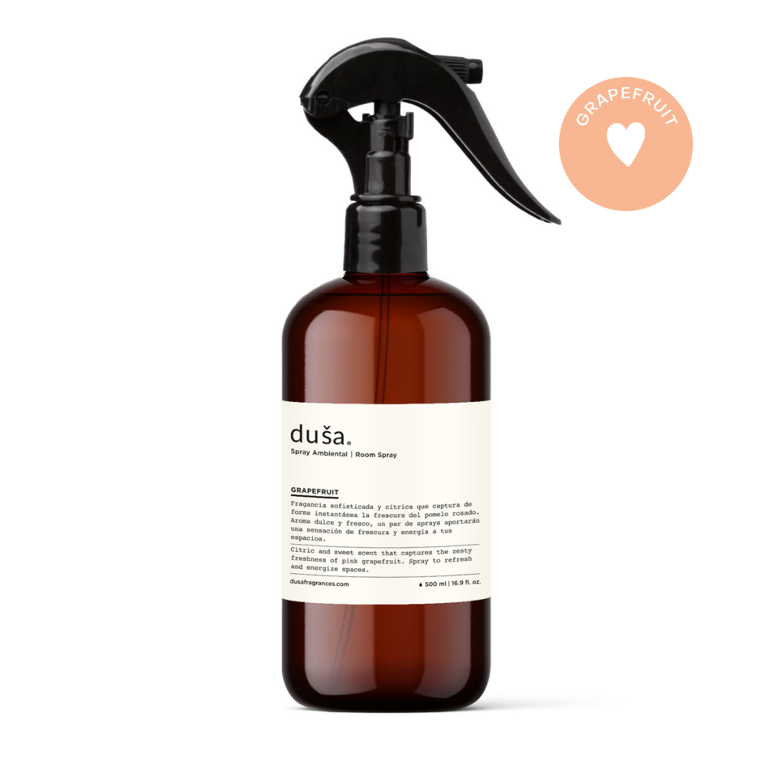 Grapefruit - Aromatizante en Spray |  Para Telas y Ropa de Cama | Eliminador de olores en Spray - 500ml